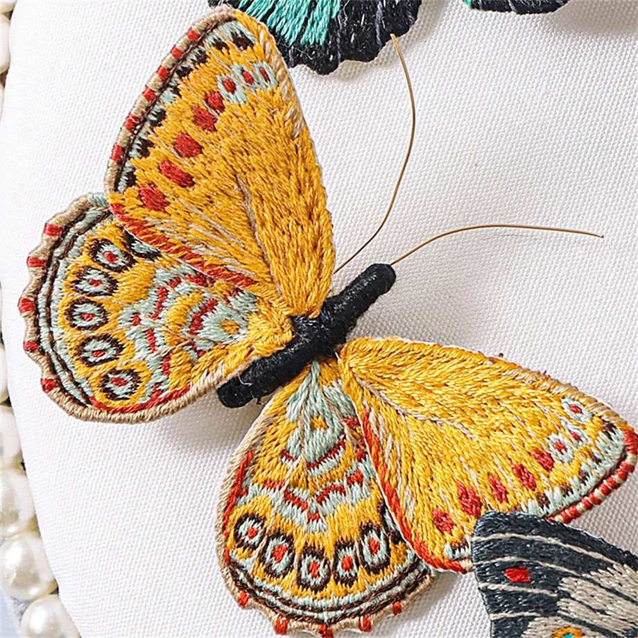 Tambour Embroidery Kit Monarch Butterfly for Beginner DIY Luneville  Embroidery Kit 