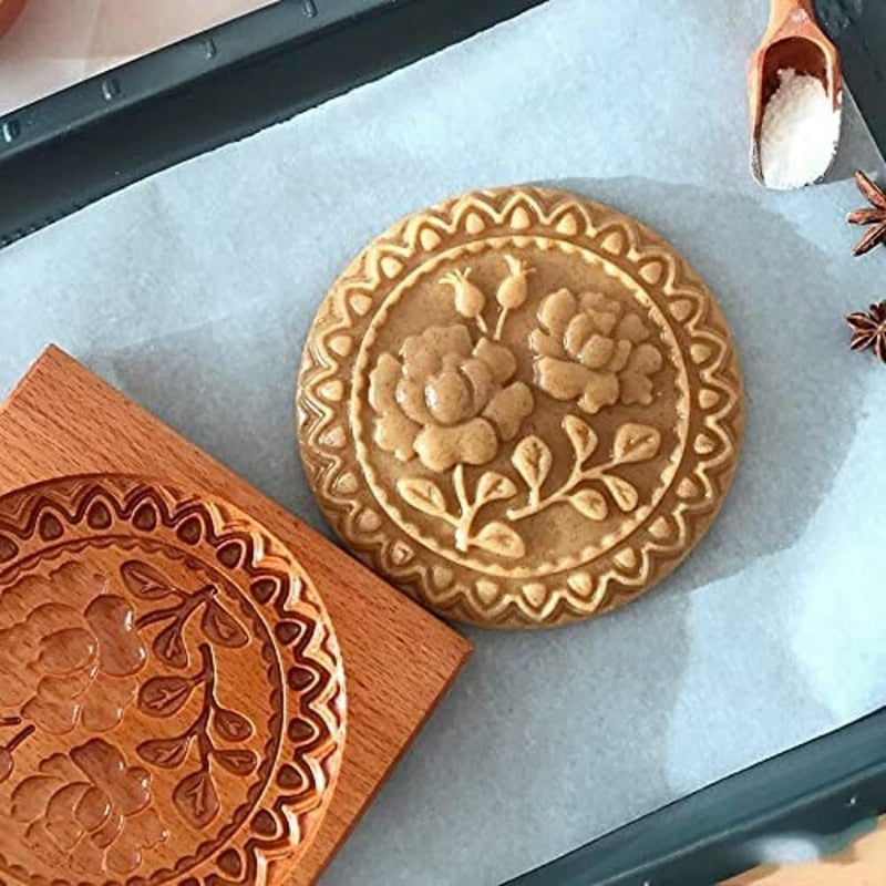 Generic Cookie Mold Shortbread Mold Wooden Biscuit Cookie Mold Gingerbread Biscuit  Shortbread Mold A @ Best Price Online