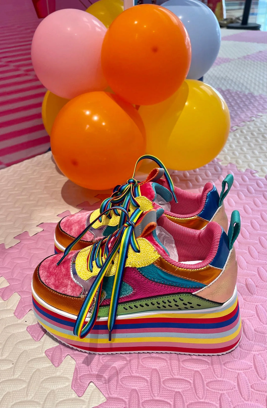 rainbow platform trainers