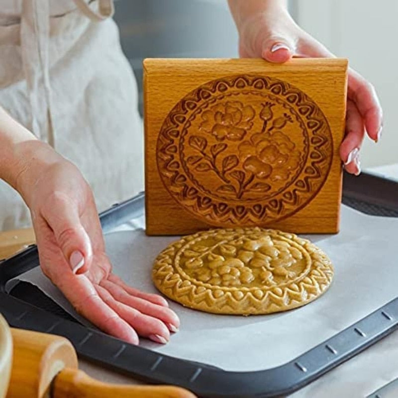 Shortbread Baking stone - 8 mould with thistle pattern : : Home