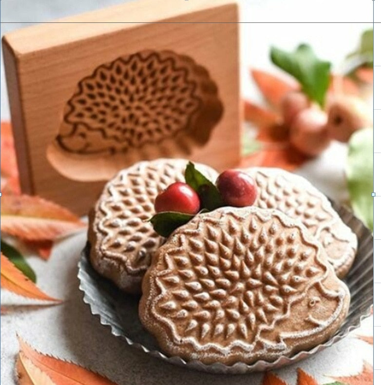 Folzery Raspberry Shortbread Mold-Carved Wood Gingerbread Biscuits  Shortbread Mold