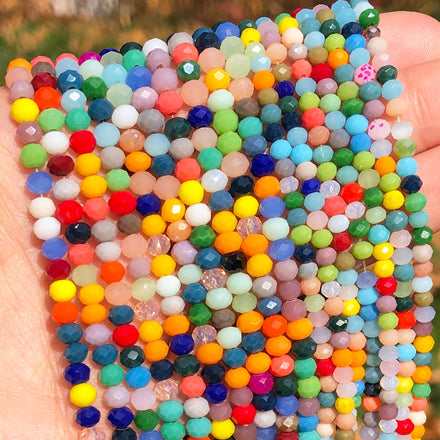 Red Pearl 10mm Plastic Rings (125pcs)