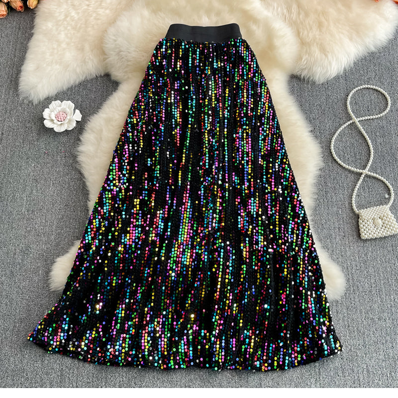 Sequin maxi 2024 skirt queen