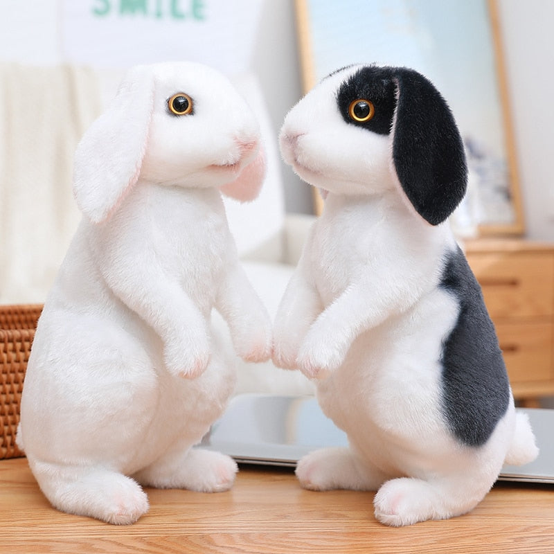 16cm Plush Keychain Overalls Dress-up Long Ear Rabbit Animal Doll