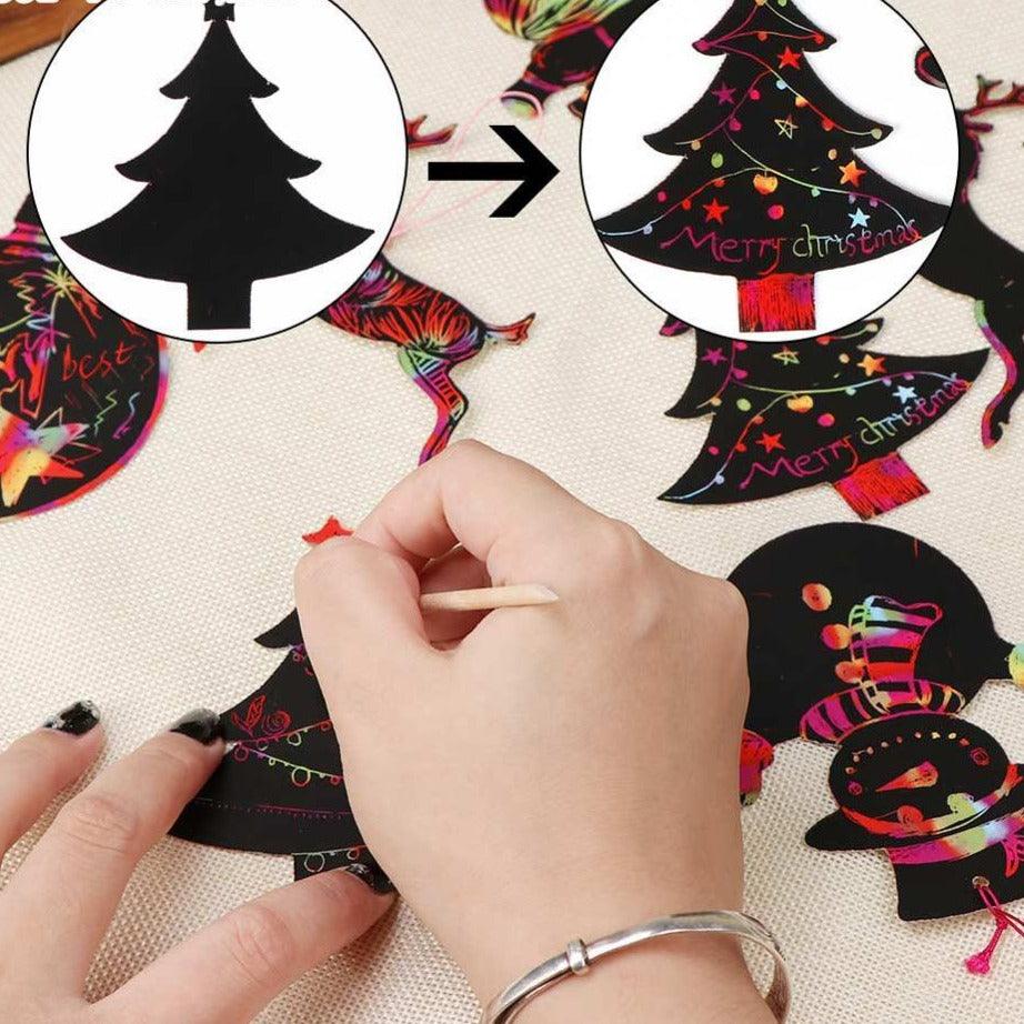 24pcs Magic Colour Scratch Card Christmas Tree Ornaments Scratch Art Paper - Woodland Gatherer Woodland Gatherer | Australian Online Gift Store | Gifts & Treasures | Special Occasions & Everyday Fun | Whimsical Treats | Costumes | Jewellery | Fashion | Crafting DIY | Stationery | Boho Festival Fashion | Home Decor & Fittings     Afterpay Available Paypal Available Humm Available Worldwide Shipping Available