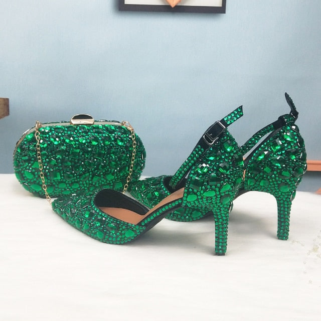 Green party sale shoes