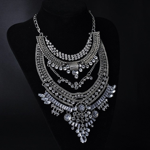Gypsy Vintage Maxi Statement Necklace | Bohemian | High Quality Crystal ...